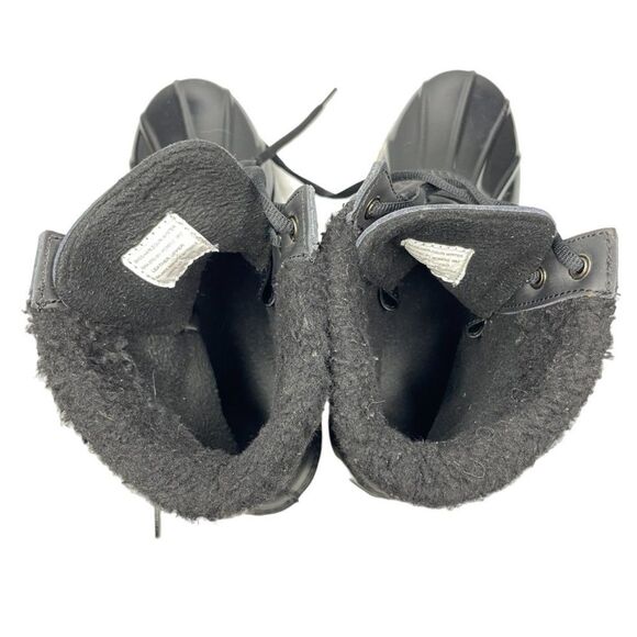 G.H. Bass Womens Harlequin Black Leather WRTPF Lined Winter Ankle Boot Size 9 M - Picture 5 of 10